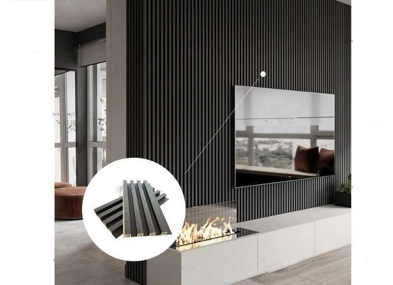 PANEL PVC effet bois gris foncé EN TUNISIE DECO MURALE TN