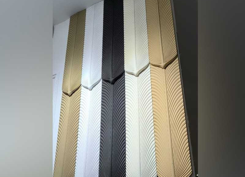PLUME PVC DECORATIF 35 CM X 1.2 M BLANC EN TUNISIE – Image 3
