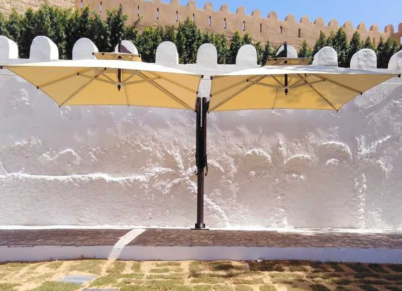 Parasol Double Poteau Excentré en Tunisie 6 m x 3 m – Image 4